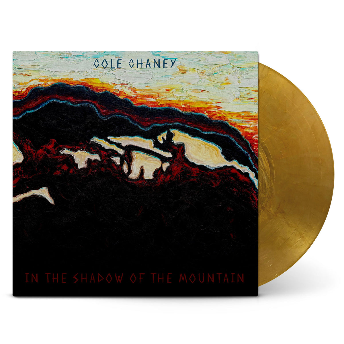 In The Shadow of The Mountain - Gold Metallic LP – Cole Chaney Music