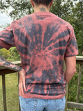 Alone? reverse tie dyed tshirt